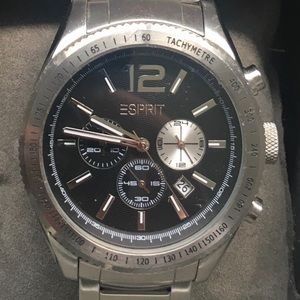 %% ESPRIT Men’s Stainless Steel Watch Water Resist